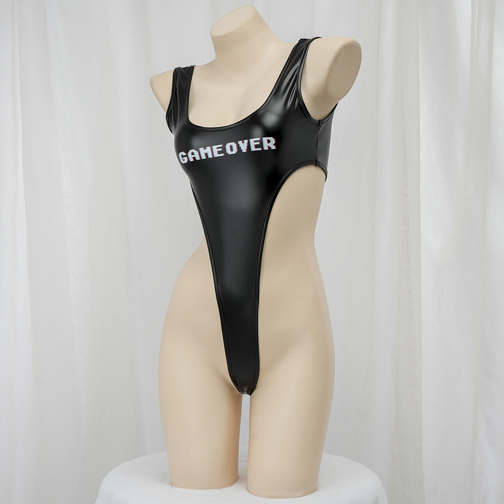 Game Over Letter Print Bikini  - Thong Bikini Women review and price