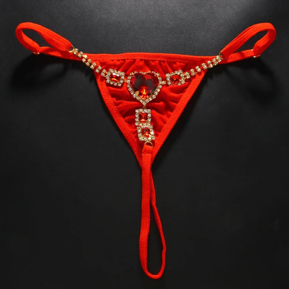 Red Crystal Heart Thong G Stri - Thong Bikini Women review and price